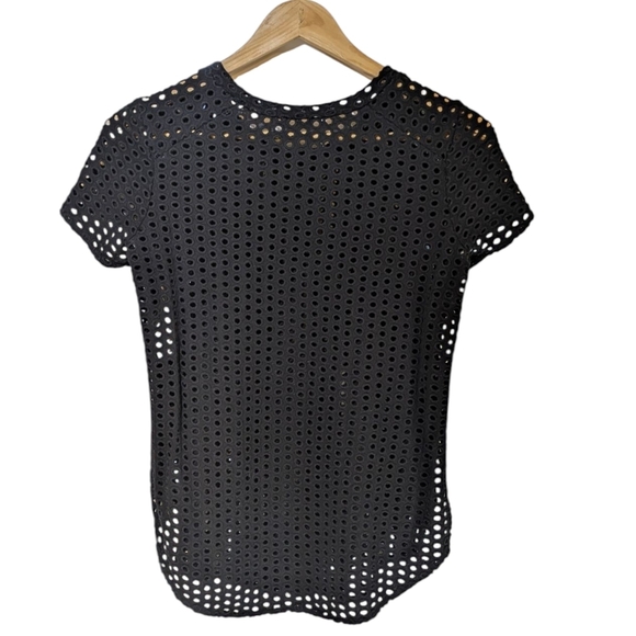 Wilfred Black Short Sleeve Cut Out Tee - Picture 3 of 8